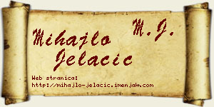 Mihajlo Jelačić vizit kartica